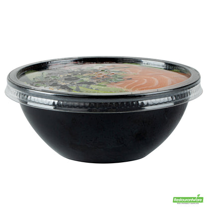 Wholesale Restaurantware Round Clear Plastic Lid - Fits 7 Oz Salad Bowl- Bulk