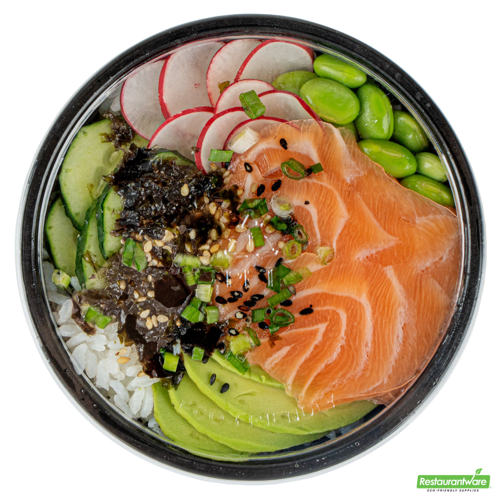Wholesale Restaurantware Round Clear Plastic Lid - Fits 7 Oz Salad Bowl- Bulk