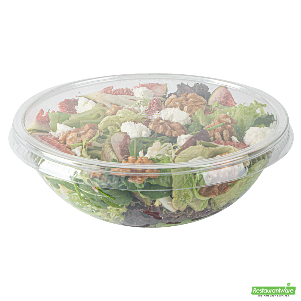 Wholesale Restaurantware Round Clear Plastic Lid - Fits 21 Oz Salad Bowl- Bulk