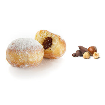 Wholesale Mademoiselle Desserts Chocolate Hazelnut Filled Beignet- Bulk