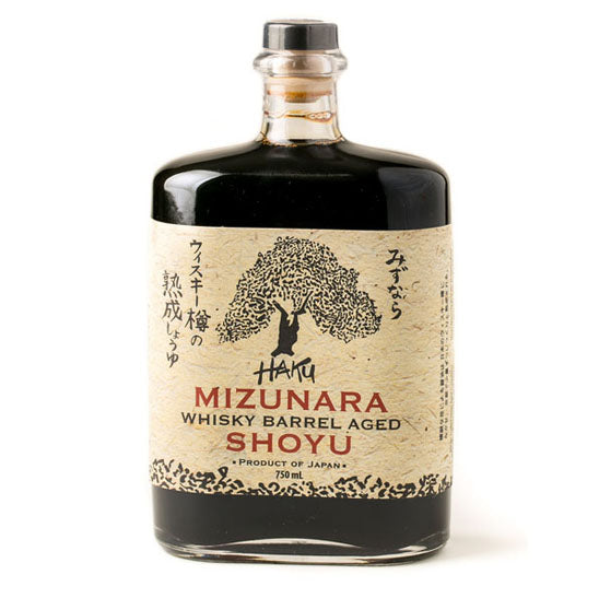 Wholesale Haku Haku Mizunara Whiskey Barrel Aged Shoyu- Bulk