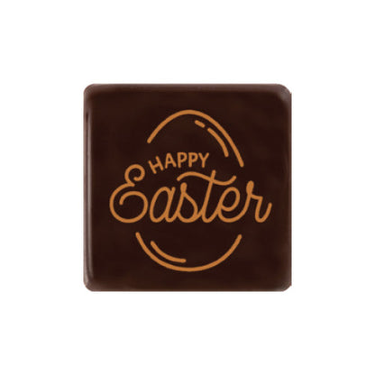 Wholesale Leman Dark Chocolate Happy Easter Plaque- Bulk