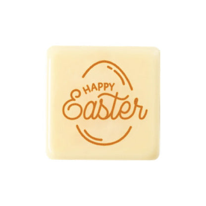 Wholesale Leman White Chocolate Happy Easter Plaque- Bulk