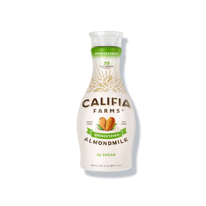 Wholesale Califia Farms Unsweetened Almond Milk 48oz- Bulk