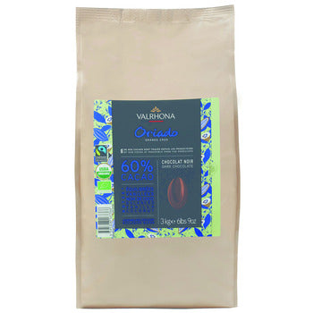 Wholesale Valrhona 60% Oriado Dark Chocolate - Organic Fair Trade 3kg- Bulk