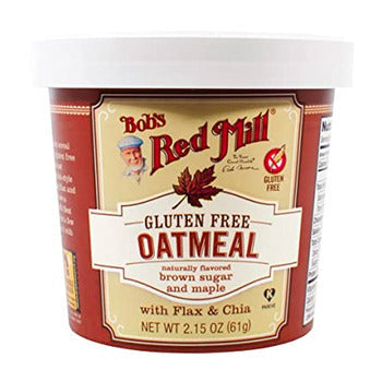 Wholesale Bob's Red Mill Maple Brown Sugar Oatmeal Cups 2.15oz-12ct Case Bulk