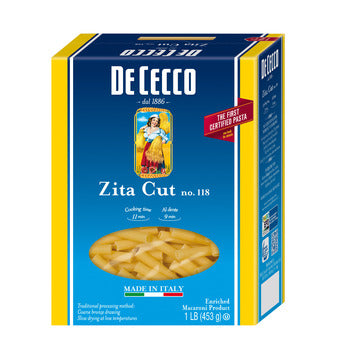 Wholesale De Cecco Dried Ziti Pasta 1lb- Bulk