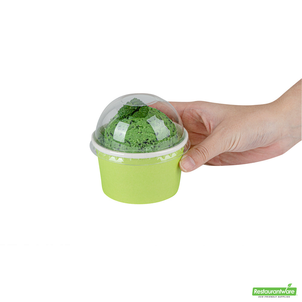 Wholesale Restaurantware Coppetta Round Clear Plastic To Go Cup Dome Lid - Fits 5 oz- Bulk