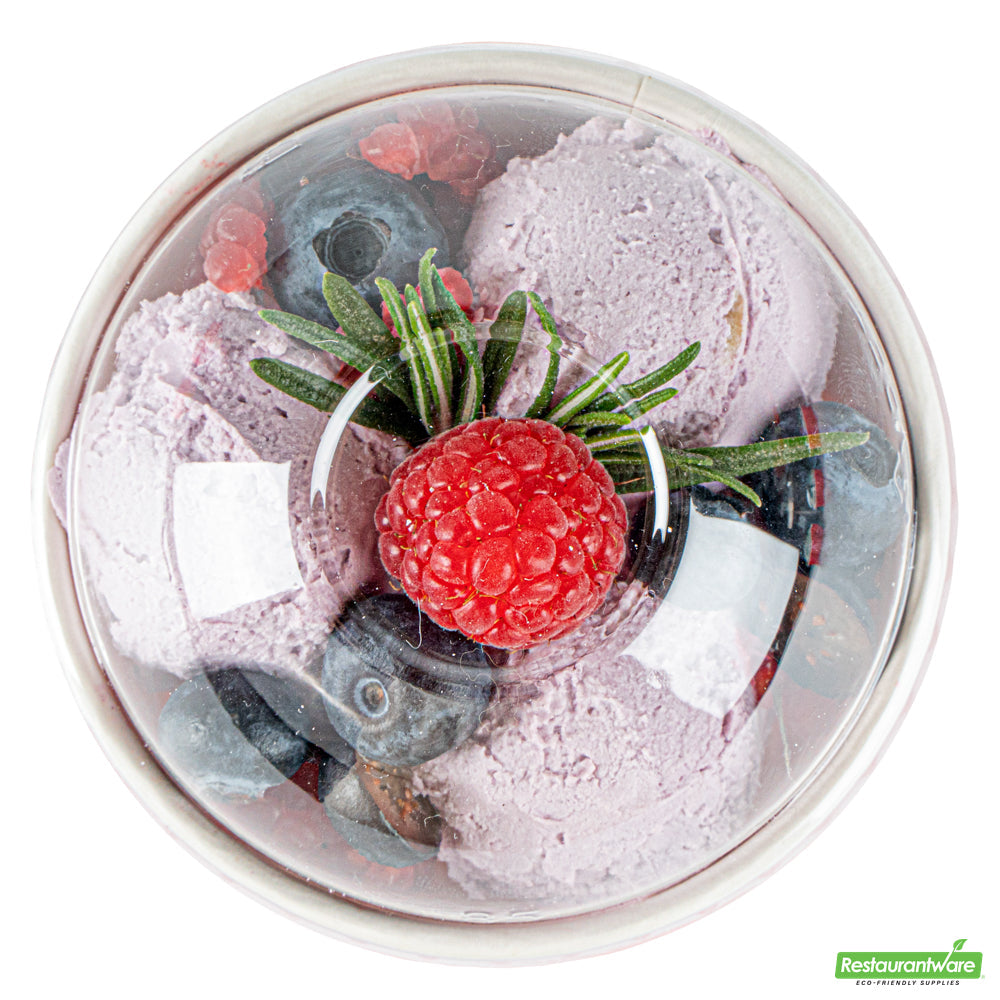 Wholesale Restaurantware Coppetta Round Clear Plastic To Go Cup Dome Lid - Fits 5 oz- Bulk