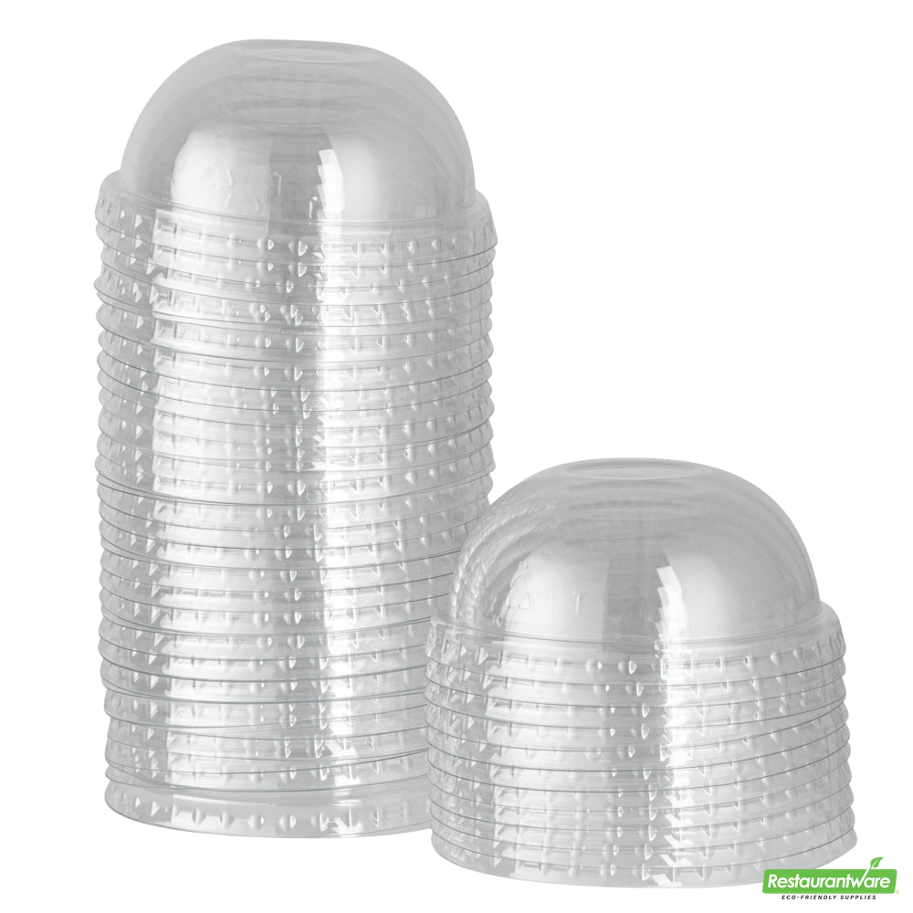 Wholesale Restaurantware Coppetta Round Clear Plastic to Go Cup Dome Lid - Fits 8 Oz- Bulk