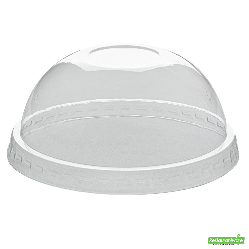 Wholesale Restaurantware Coppetta Round Clear Plastic to Go Cup Dome Lid - Fits 8 Oz- Bulk