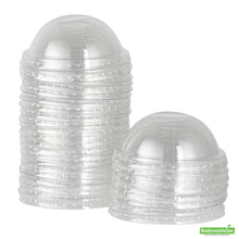 Wholesale Restaurantware Coppetta Round Clear Plastic To Go Cup Dome Lid - Fits 12 oz- Bulk