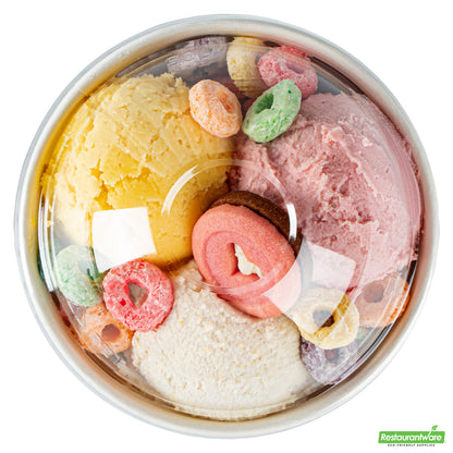 Wholesale Restaurantware Coppetta Round Clear Plastic To Go Cup Dome Lid - Fits 12 oz- Bulk