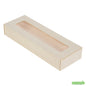 Wholesale Restaurantware Taipei 9 Oz Rectangle Poplar Container - with Window Flap Lid- Bulk