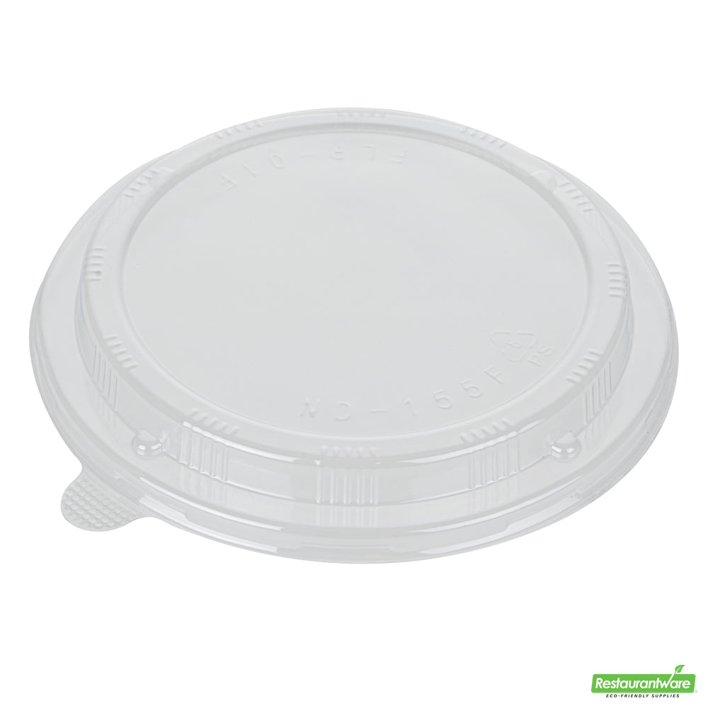 Wholesale Restaurantware Taipei Clear Plastic Lid - Fits Round Poplar Small and Deep Containers- Bulk
