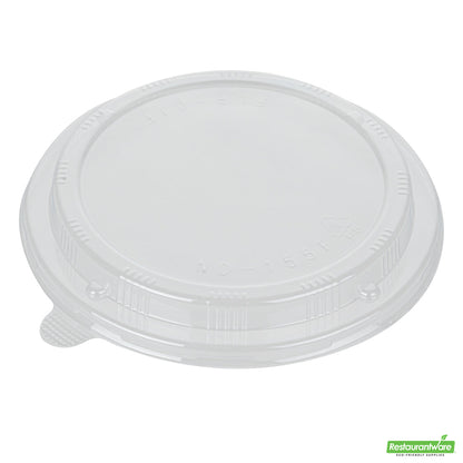 Wholesale Restaurantware Taipei Clear Plastic Lid - Fits Round Poplar Small and Deep Containers- Bulk