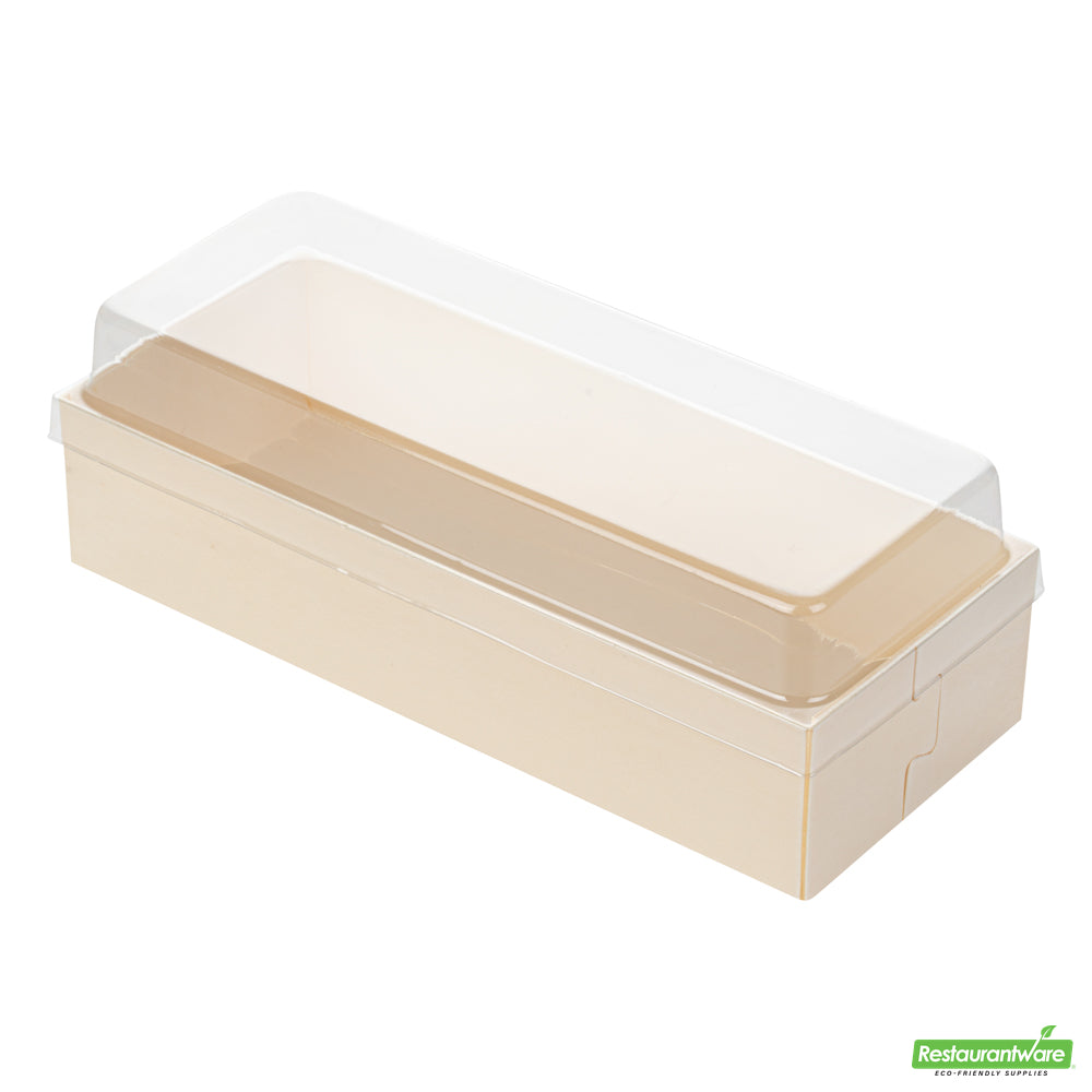 Wholesale Restaurantware Taipei Clear Plastic Lid - Fits Rectangle Poplar Long Straight Container- Bulk