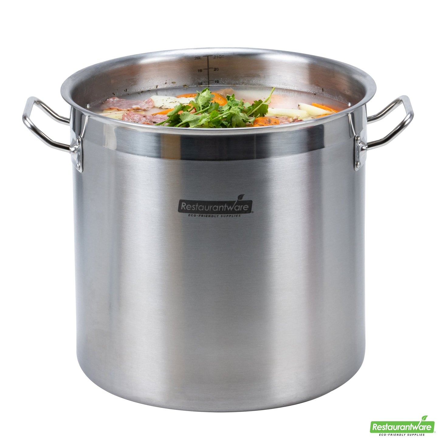 Wholesale Restaurantware Met Lux 21 Qt Stainless Steel Stock Pot - Induction Ready- Bulk