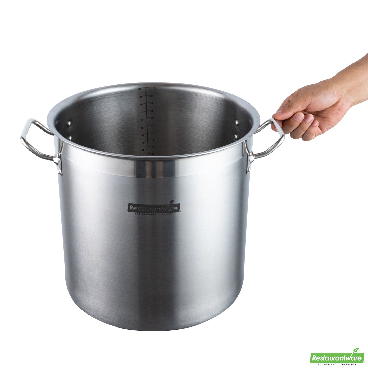 Wholesale Restaurantware Met Lux 21 Qt Stainless Steel Stock Pot - Induction Ready- Bulk