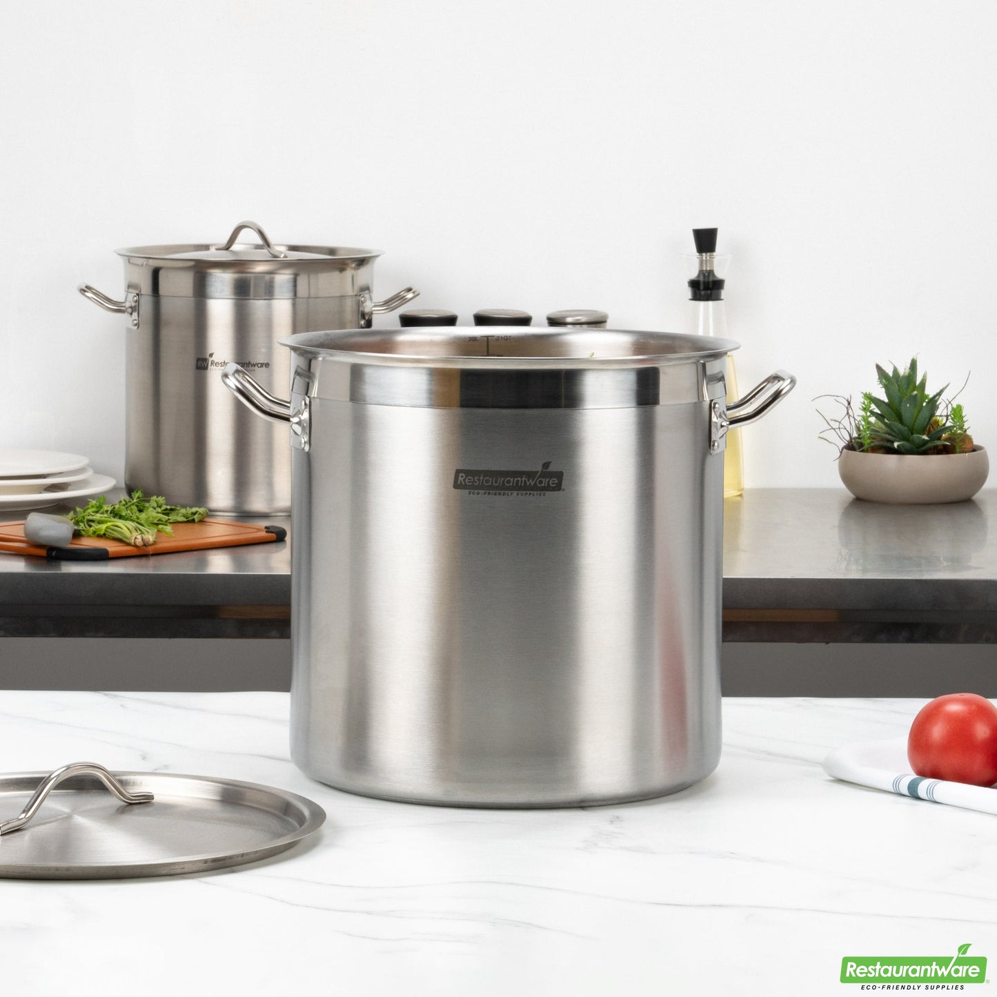 Wholesale Restaurantware Met Lux 21 Qt Stainless Steel Stock Pot - Induction Ready- Bulk