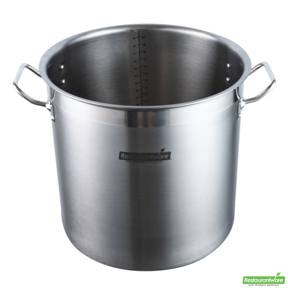Wholesale Restaurantware Met Lux 21 Qt Stainless Steel Stock Pot - Induction Ready- Bulk