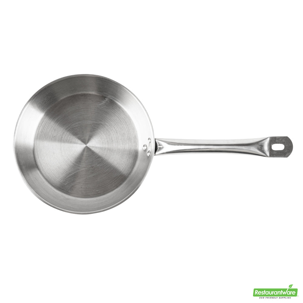 Wholesale Restaurantware Met Lux Round Stainless Steel 10 Fry Pan - Induction Ready- Bulk