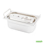 Wholesale Restaurantware Met Lux Rectangle Stainless Steel Lid - Fits 1/4 Size Steam Table Pan- Bulk