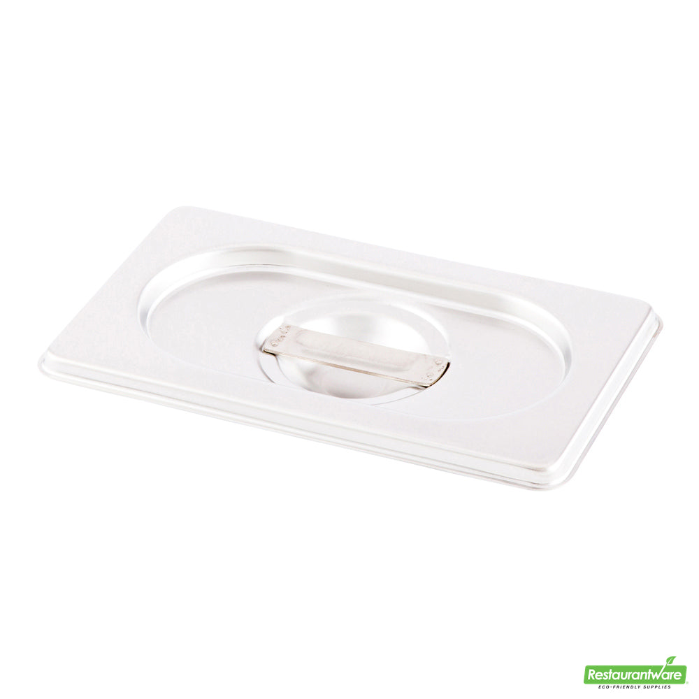 Wholesale Restaurantware Met Lux Rectangle Stainless Steel Lid - Fits 1/9 Size Steam Table Pan- Bulk