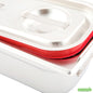 Wholesale Restaurantware Met Lux Rectangle Stainless Steel Travel Lid - Fits 1/3 Size Steam Table Pan- Bulk