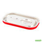 Wholesale Restaurantware Met Lux Rectangle Stainless Steel Travel Lid - Fits 1/4 Size Steam Table Pan- Bulk