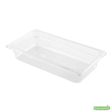 Wholesale Restaurantware Met Lux Rectangle Clear Plastic 1/3 Size Cold Food Storage Container - 2.5" Depth- Bulk