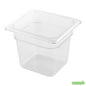 Wholesale Restaurantware Met Lux Rectangle Clear Plastic 1/6 Size Cold Food Storage Container - 6" Depth- Bulk