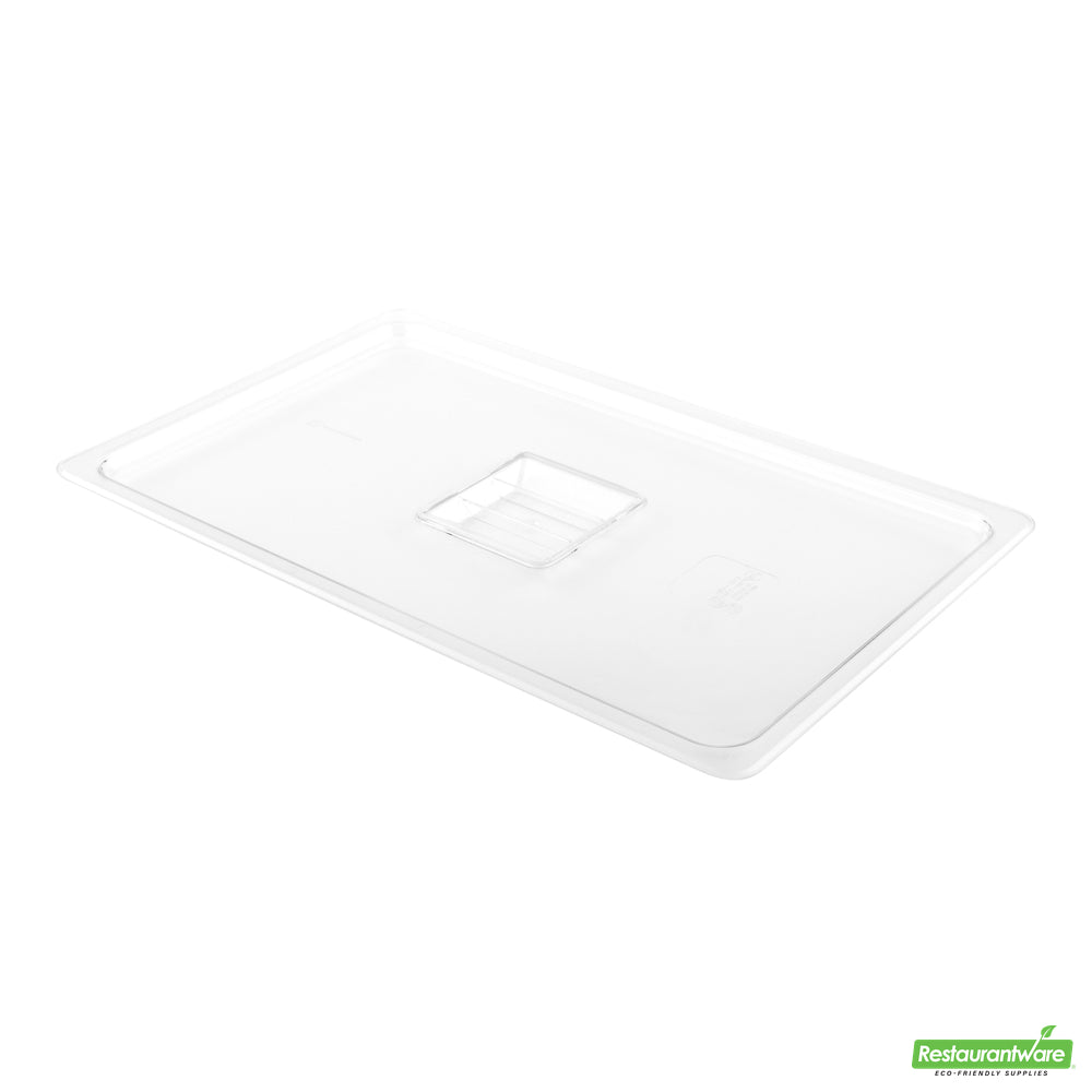 Wholesale Restaurantware Met Lux Rectangle Clear Plastic Lid - Fits Full Size Cold Food Storage Container- Bulk