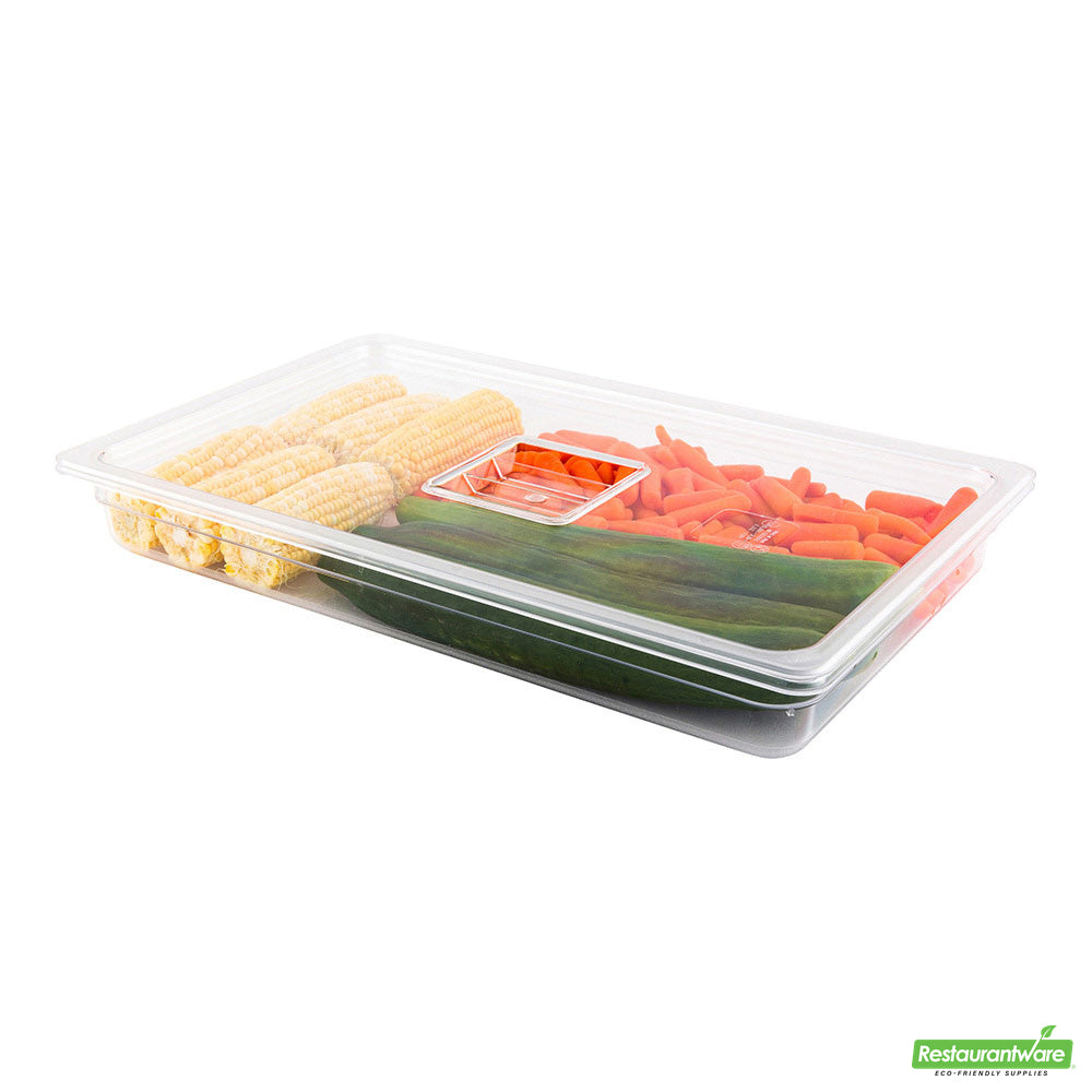 Wholesale Restaurantware Met Lux Rectangle Clear Plastic Lid - Fits Full Size Cold Food Storage Container- Bulk