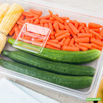 Wholesale Restaurantware Met Lux Rectangle Clear Plastic Lid - Fits Full Size Cold Food Storage Container- Bulk