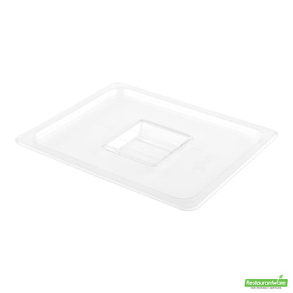 Wholesale Restaurantware Met Lux Rectangle Clear Plastic Lid - Fits 1/2 Size Cold Food Storage Container- Bulk