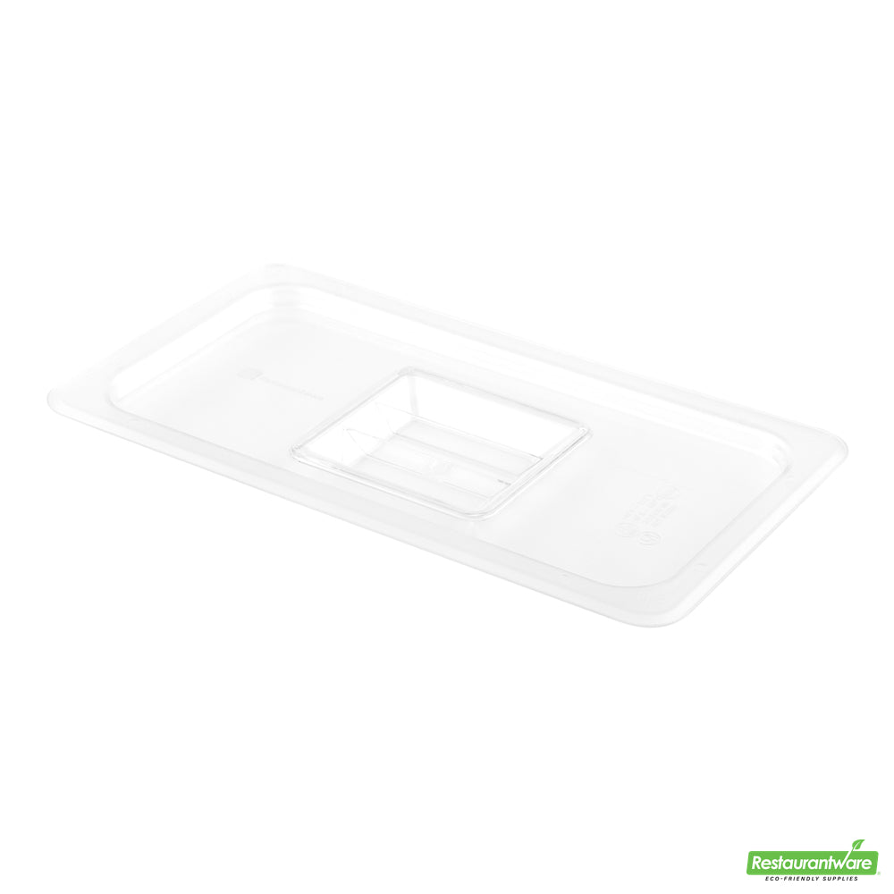 Wholesale Restaurantware Met Lux Rectangle Clear Plastic Lid - Fits 1/3 Cold Food Storage Container- Bulk