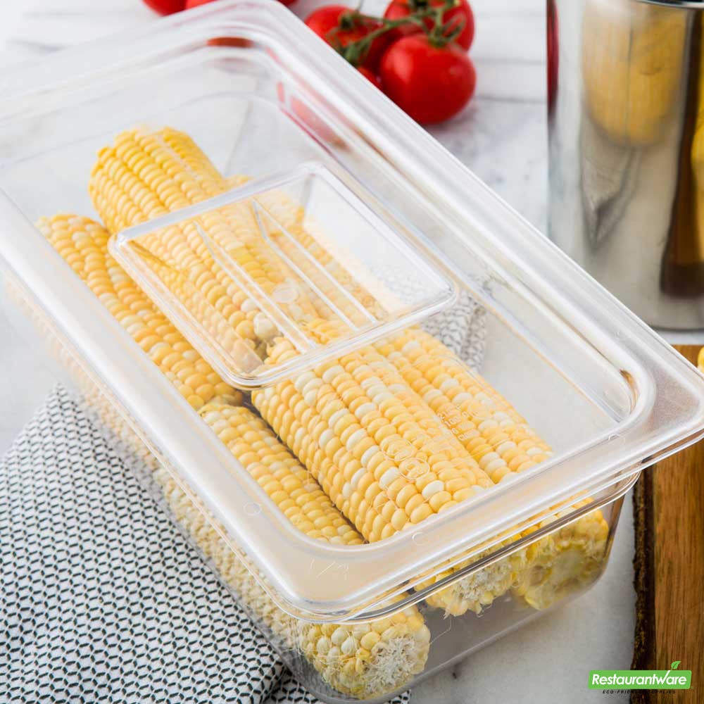 Wholesale Restaurantware Met Lux Rectangle Clear Plastic Lid - Fits 1/3 Cold Food Storage Container- Bulk