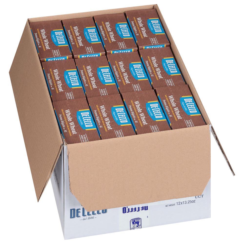 Wholesale De Cecco Dried Whole Wheat Penne Rigate Pasta 13.25oz- Bulk