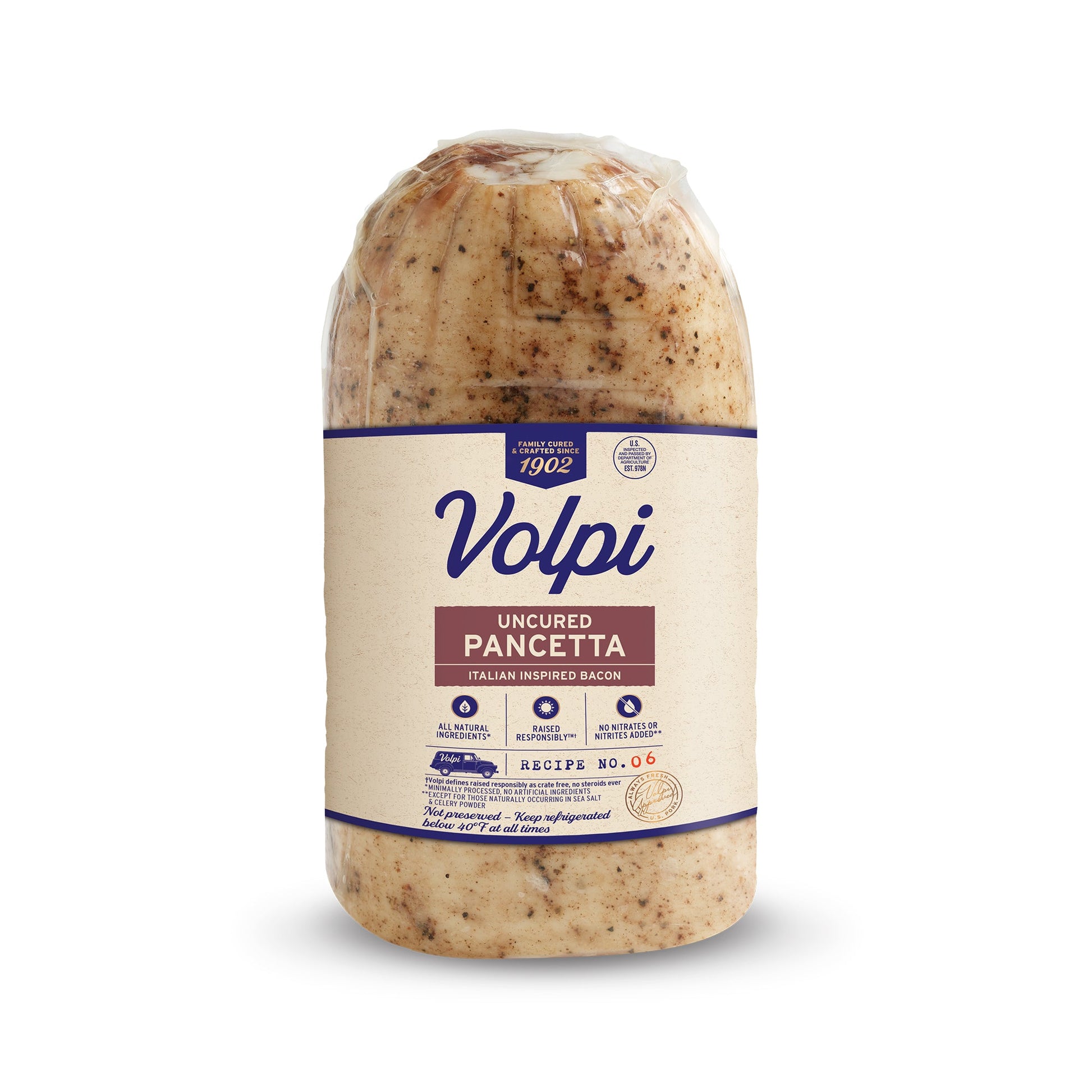 Wholesale Volpi Pancetta Roll 3.5lb- Bulk