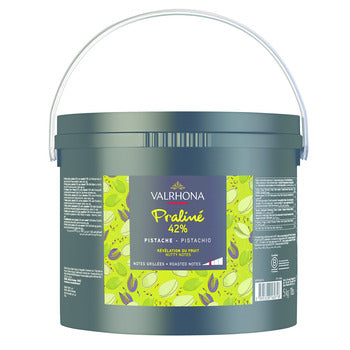 Wholesale Valrhona 42% Pistachio Praline Paste 5kg- Bulk