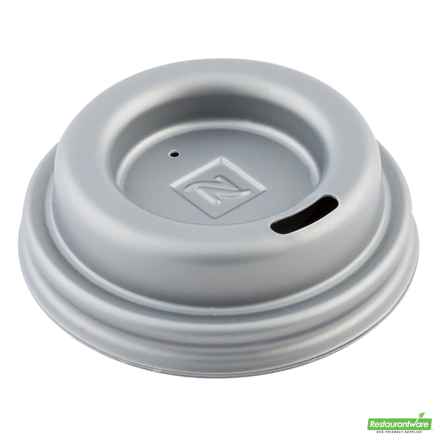 Wholesale Restaurantware Restpresso Pewter Gray Plastic Coffee Cup Lid - Fits 4 Oz- Bulk