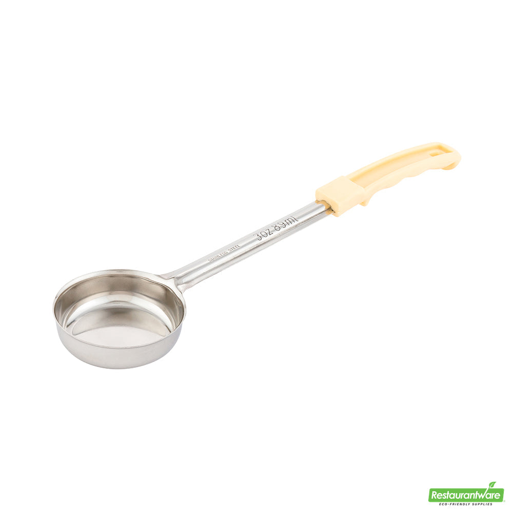 Wholesale Restaurantware Met Lux 3 Oz Stainless Steel Spoodle - Solid, with Ivory Handle- Bulk