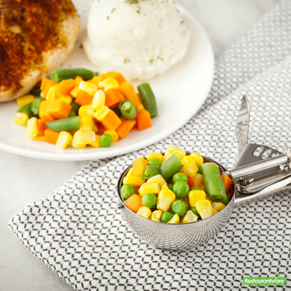 Wholesale Restaurantware Met Lux 3.75 oz Stainless Steel #10 Portion Scoop - with Ivory Handle- Bulk