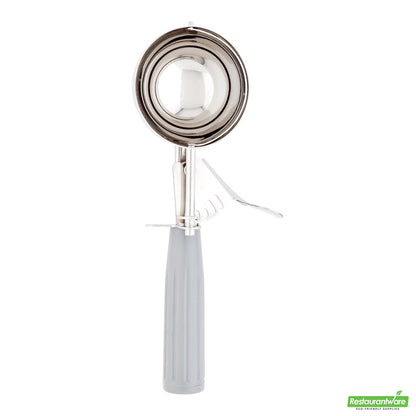 Wholesale Restaurantware Met Lux 4 Oz Stainless Steel #8 Portion Scoop - with Gray Handle- Bulk