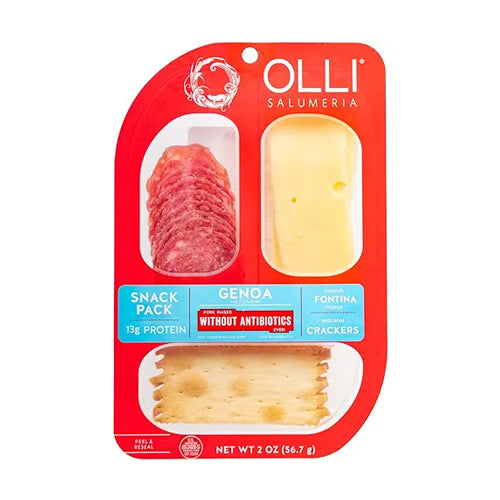 Wholesale Olli Salumeria Olli Genoa Fontina Snack Pack 2oz- Bulk