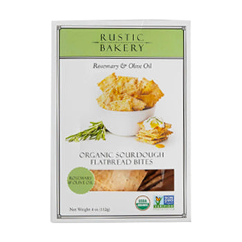 Wholesale Rustic Bakery Rosemary Flatbread Bites 4oz- Bulk
