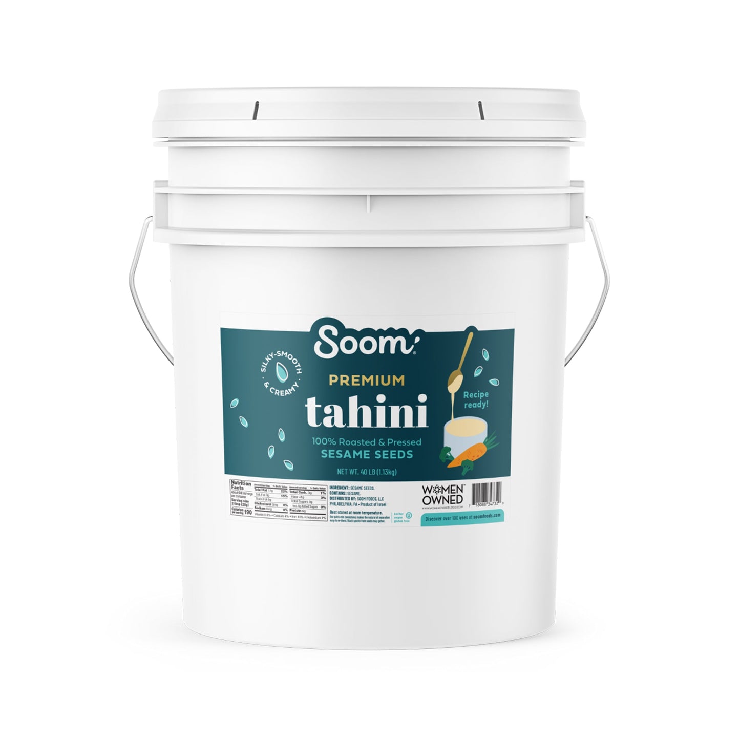 Wholesale Soom Foods Tahini 40lb- Bulk