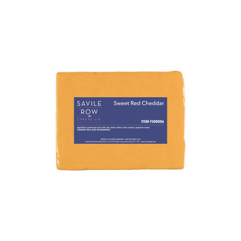 Wholesale Muttenberg Sweet Red Leicester Cheddar Cheese 5lb- Bulk