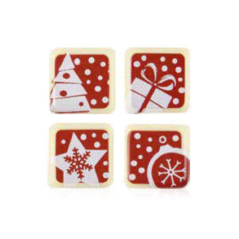 Wholesale Leman Decor White Chocolate Red Holiday Sqr- Bulk